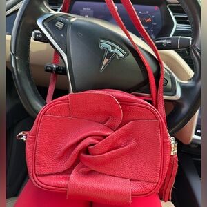 Borse in Pelle-red cross body